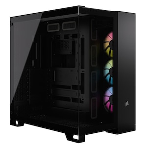 CORSAIR｜コルセア｜iCUE LINK 6500X RGB Mid-Tower ATX Dual Chamber ミッドタワー ATX デュアルチャンバー PCケース（ブラック）｜CC-9011269-WW