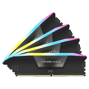 CORSAIR｜コルセア｜DDR5-6000(PC5-48000) 96GB (24GBx4) VENGEANCE RGB （ブラック）｜CMH96GX5M4B6000C30