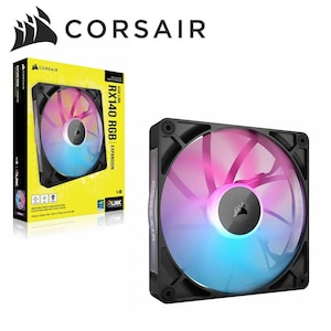 CORSAIR�b�R���Z�A�bPWM�t�@�� iCUE LINK RX140 RGB Single Fan�i�u���b�N�j�bCO-9051019-WW