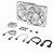 CORSAIR�b�R���Z�A�bPWM�t�@�� iCUE LINK RX140 RGB White Dual Fan Kit�i�z���C�g�j�bCO-9051024-WW