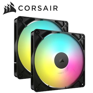 CORSAIR�b�R���Z�A�bPC�P�[�X�t�@�� RS140 ARGB Dual Fans�i�u���b�N�j�bCO-9050183-WW