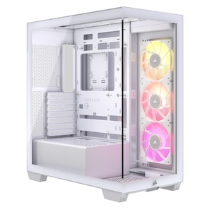 CORSAIR｜コルセア｜PCケース ミドルタワー 3500X ARGB Tempered Glass Mid-Tower（ホワイト）｜CC-9011279-WW