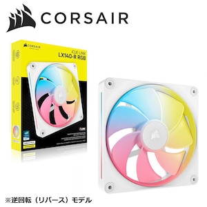 CORSAIR�b�R���Z�A�bPC�P�[�X�t�@�� iCUE LINK LX140-R RGB WHITE Single Reverse Fan Expansion 140mm�i�z���C�g�j�bCO-9051055-WW