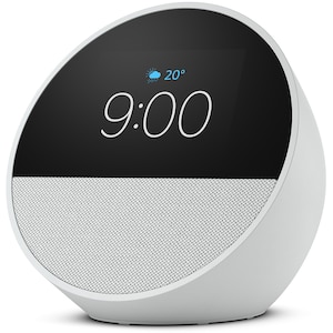 Amazon（アマゾン）｜Echo Spot（2024年発売） - スマートアラームクロック with Alexa、鮮やかなサウンド(グレーシャーホワイト)｜B0C2RZWV9B