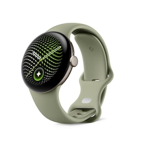 Google�bGoogle Pixel Watch 5 41mm Satin Pyrite �A���~�P�[�X / Olive �A�N�e�B�u �o���h ��2���� Wi-Fi�bGA11567-US