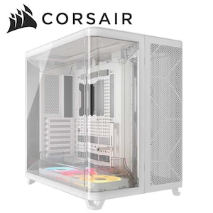 CORSAIR�b�R���Z�A�b�~�h���^���[�^PC�P�[�X AIR 5400 LX-R RGB iCUE LINK �g���v���`�����o�i�z���C�g�j�bCC-9011321-WW