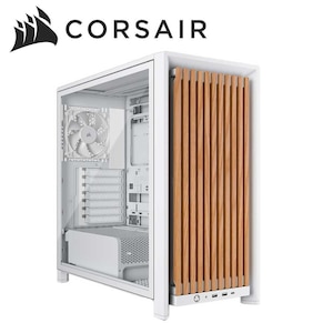 CORSAIR�b�R���Z�A�b�~�h���^���[�^PC�P�[�X FRAME 4000D WOOD RS Modular Mid-Tower�i�z���C�g/�I�[�N�j�bCC-9011341-WW