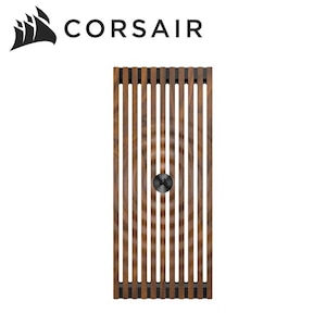CORSAIR�b�R���Z�A�bPC�P�[�X�p�t�����g�p�l�� FRAME 4000 Series ELITE WOOD Front Panel, Black/Walnut�i�u���b�N�j�bCC-8901153-WW