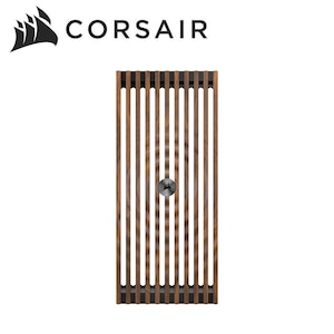CORSAIR�b�R���Z�A�bPC�P�[�X�p�t�����g�p�l�� FRAME 5000 Series ELITE WOOD Front Panel, Black/Walnut�i�u���b�N�j�bCC-8901189-WW