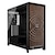 CORSAIR�b�R���Z�A�bPC�P�[�X�p�t�����g�p�l�� FRAME 5000 Series ELITE WOOD Front Panel, Black/Walnut�i�u���b�N�j�bCC-8901189-WW