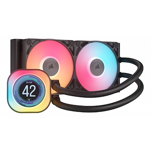CORSAIR｜コルセア｜水冷一体型CPUクーラー iCUE LINK TITAN 240 RX RGB LCD（ブラック）｜CW-9061022-WW