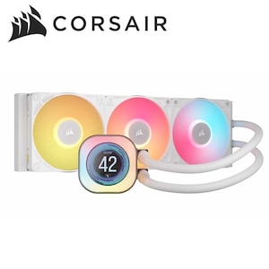 CORSAIR�b�R���Z�A�b�����̌^CPU�N�[���[ iCUE LINK TITAN 360 RX RGB LCD -White- 360mm�i�z���C�g�j�bCW-9061026-WW