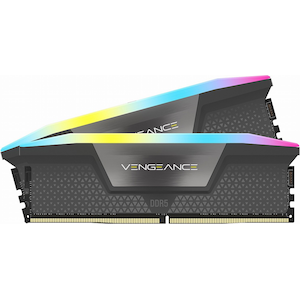 CORSAIR｜コルセア｜VENGEANCE RGB DDR5 UDIMM 6000MT/s 64GB (32GBx2) CL28-36-36-96 1.40V AMD EXPO ＆ Intel XMP - Grey（グレー）｜CMH64GX5M2B6000Z28