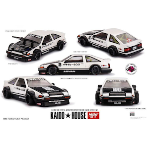 1/64 Toyota AE86 スプリンタートレノ Kaido Street V1(右ハンドル)【KHMG180】