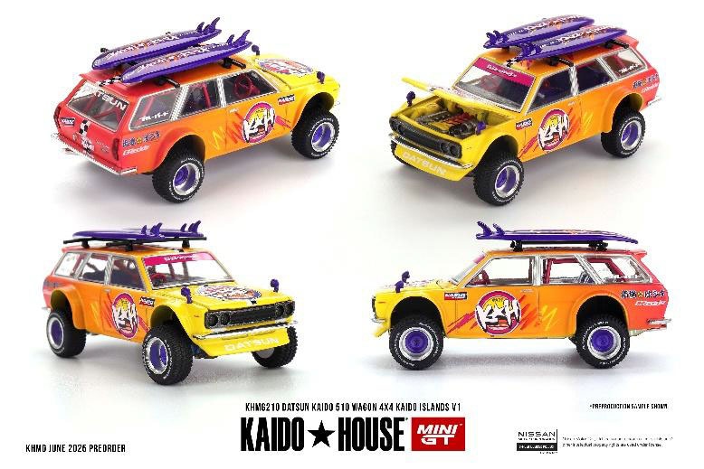 1/64 ダットサン 510 ワゴン 4x4 Kaido ISLANDS V1(右ハンドル