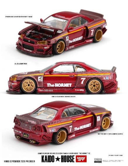 1/64 Nissan スカイライン GT-R R34 TAMIYA x KAIDO HOUSE 
