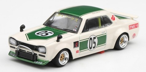 1/64 Nissan Skyline LB-WORKS ハコスカ ホワイト/グリーン(右ハンドル
