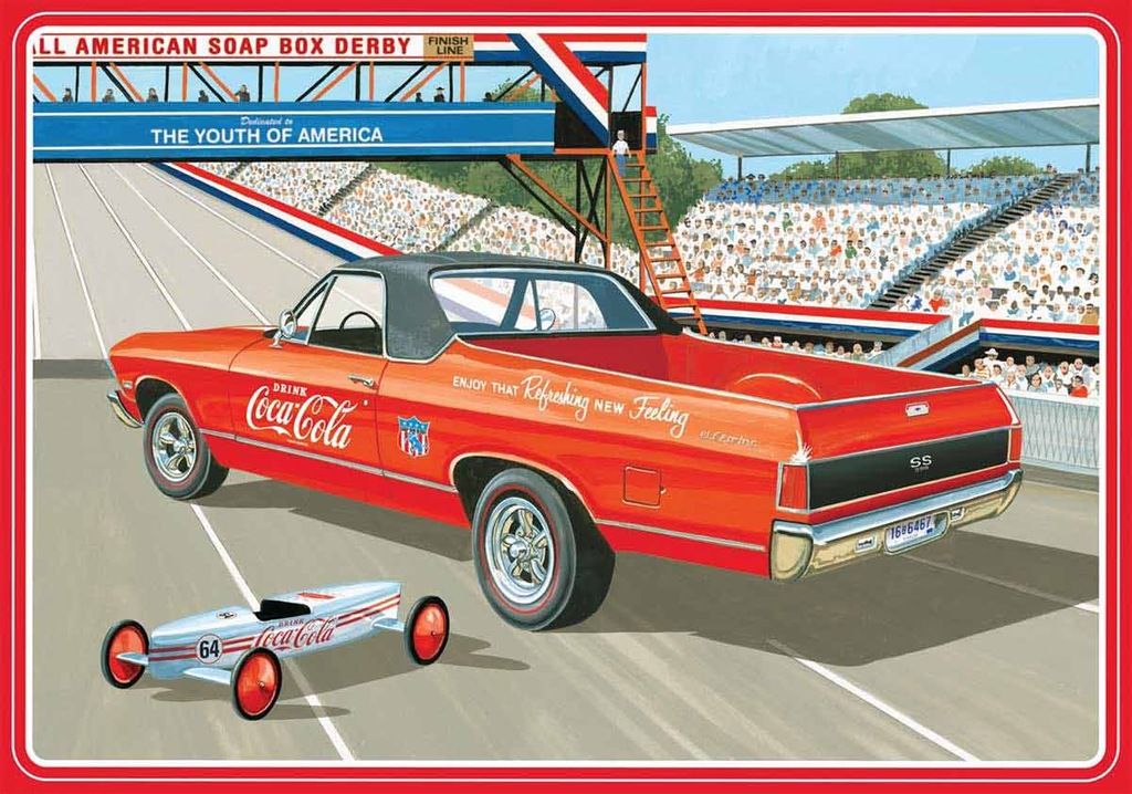 プラモデル　1/25 1968 シボレー エルカミーノ SS コカ・コーラ (ソープボックスカー付属) [AMT1362] 1/25 1968 シボレー エルカミーノ SS コカ・コーラ (ソープ