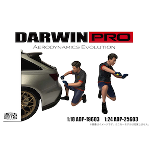 American Diorama�b1/24 DarwinPro �~ Teckwrap Figure - 3�yADP-25603�z�bADP-25603 �ް�����ۂ�ï�ׯ�� ̨�ޭ�3