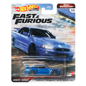 ホットウィール ワイルド・スピード プレミアム － ファスト・スーパースターズ 日産 スカイライン GTR (BNR34)【GRL84】