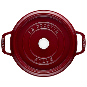IH対応】 鋳物ホーロー鍋 24cm (ボルドー) | ストウブ | 40502-294 