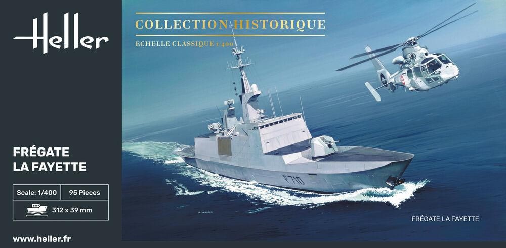 最新モデル 再生産】1/400 フランス海軍 ラファイエット フリゲート艦 船・ボート
