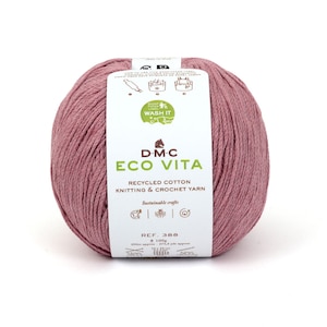 DMC�bECO VITA �G�R���B�[�^ ���T�C�N���R�b�g�� �ю� ���� #115 �s���N�n 100g 250m�bDMC388-115