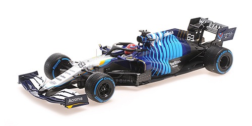 ミニカー　1/18 ウィリアムズ レーシング メルセデス FW43B ジョージ・ラッセル ベルギーGP 2021 2位入賞 「MINICHAMPS」 [117211363] 1/18 ウィリアムズ レーシング メルセデス FW43B ジョージ