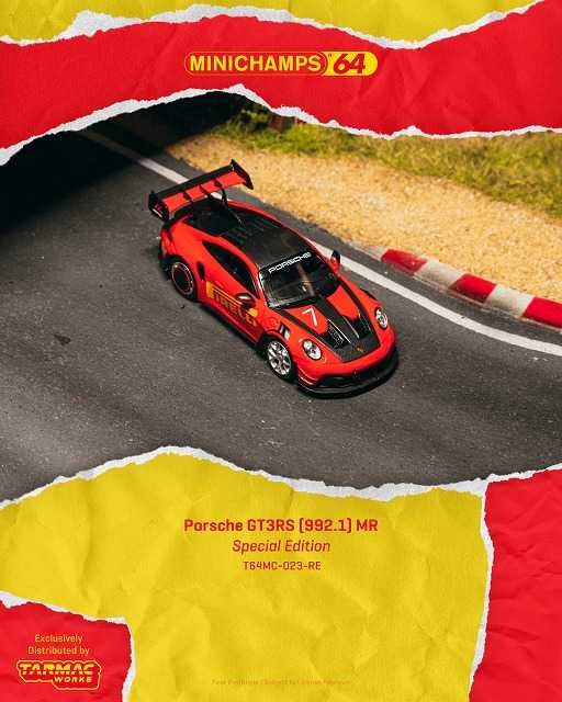 Takara Tomy - タカラリバイバルデュアルモデルシリーズNO3レッドショルダーカスタム新品未使用 1/64 Porsche GT3RS(992.1) MR Red【T64MC-023-RE】 | ターマック
