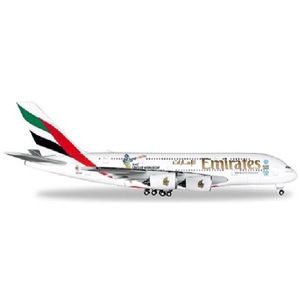 (未使用･未開封品)　ヘルパ Wings 1/500 A380 エミレーツ航空 クリケットワールドカップ2015 A6-EDZ 完成品 df5ndr3 未使用・未開封品) ヘルパ Wings 1/500 A380 エミレーツ航空