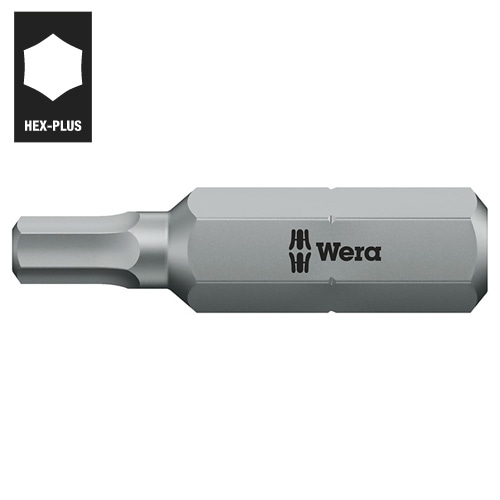 840/4 Z 六角ビット 8.0mm 刃長50mm ヘックスプラス | Wera | 059625