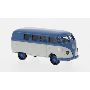 BREKINA�b1/87 VW T1a �R���r 1950 �u���[/���C�g�O���[�y31034�z�bBREKINA 31034 VW T1a ���� 1950 BL/LGY