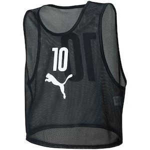 サッカー　ビブスセット 10枚組（番号入り）（ブラック・XXS）【開梱品・未使用】【パッケージ不良】