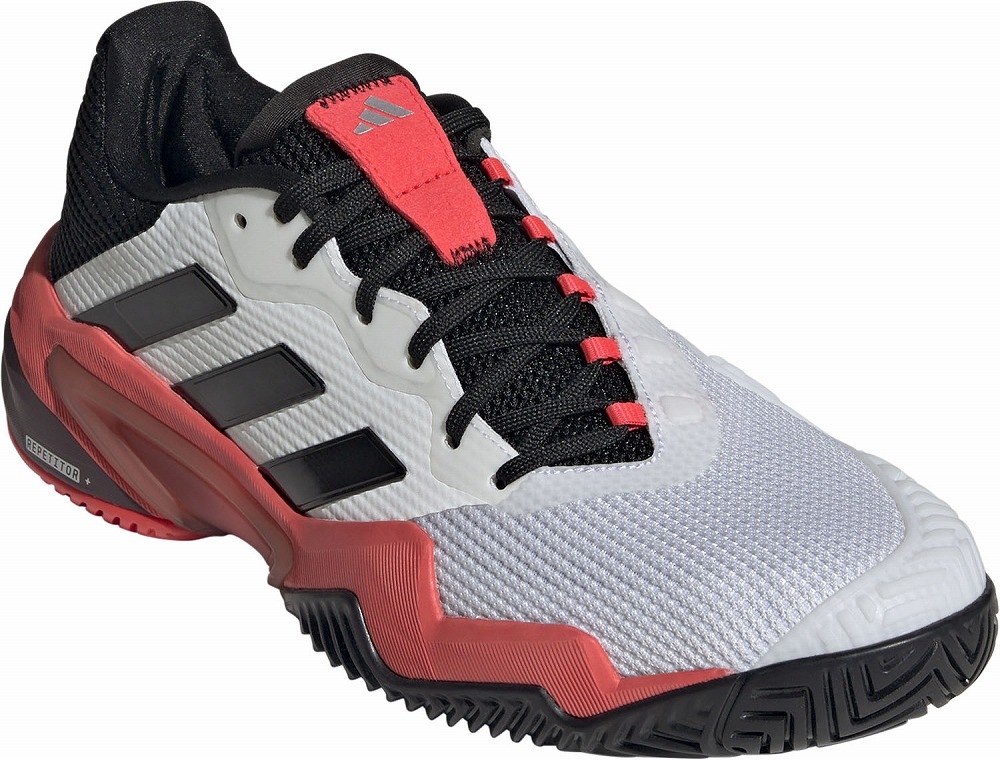 美品adidas テニスシューズ ブラック　レッド　バリケード6 AC 25cm 2025年最新】アディダス テニスシューズ バリケードの人気