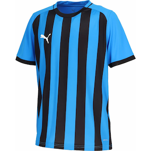 �v�[�}�bTEAMLIGA26 �X�g���C�v �Q�[���V���c�iElectro Royal-PUMA Black�E�T�C�Y�FL�j�bPJ-707344-12-L