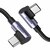 UGREEN（ユーグリーン）｜充電/転送 USB-C to USB-C 両端L字 急速充電ケーブル 100W 1m（ブラック）｜UGR-OT-100011