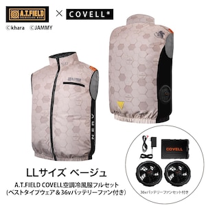 COVELL�bA.T.FIELD COVELL �󒲗╗�x�X�g (36V�o�b�e���[���t�@���Z�b�g) LL�T�C�Y �x�[�W��(NERV�E��)�bMJ-EVA2026-beige-LL+36v02-FSZ