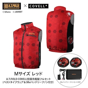 COVELL�bA.T.FIELD COVELL �󒲗╗�x�X�g (30V�o�b�e���[���t�@���Z�b�g) M�T�C�Y ���b�h(2���@)�bMJ-EVA2026-red-M+30v01-FSZ