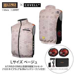 COVELL�bA.T.FIELD COVELL �󒲗╗�x�X�g (30V�o�b�e���[���t�@���Z�b�g) L�T�C�Y �x�[�W��(NERV�E��)�bMJ-EVA2026-beige-L+30v01-FSZ