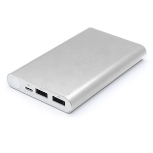 JTT｜モバイルバッテリー 8000mAh MobilePowerBank MPB-8000P（シルバー）｜MPB-8000P-SV