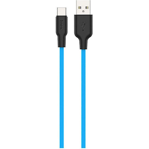 hoco.�b�V���R���[�d�P�[�u�� Type-C 2.0m�i�u���[�j�bX21P-TC20-BL