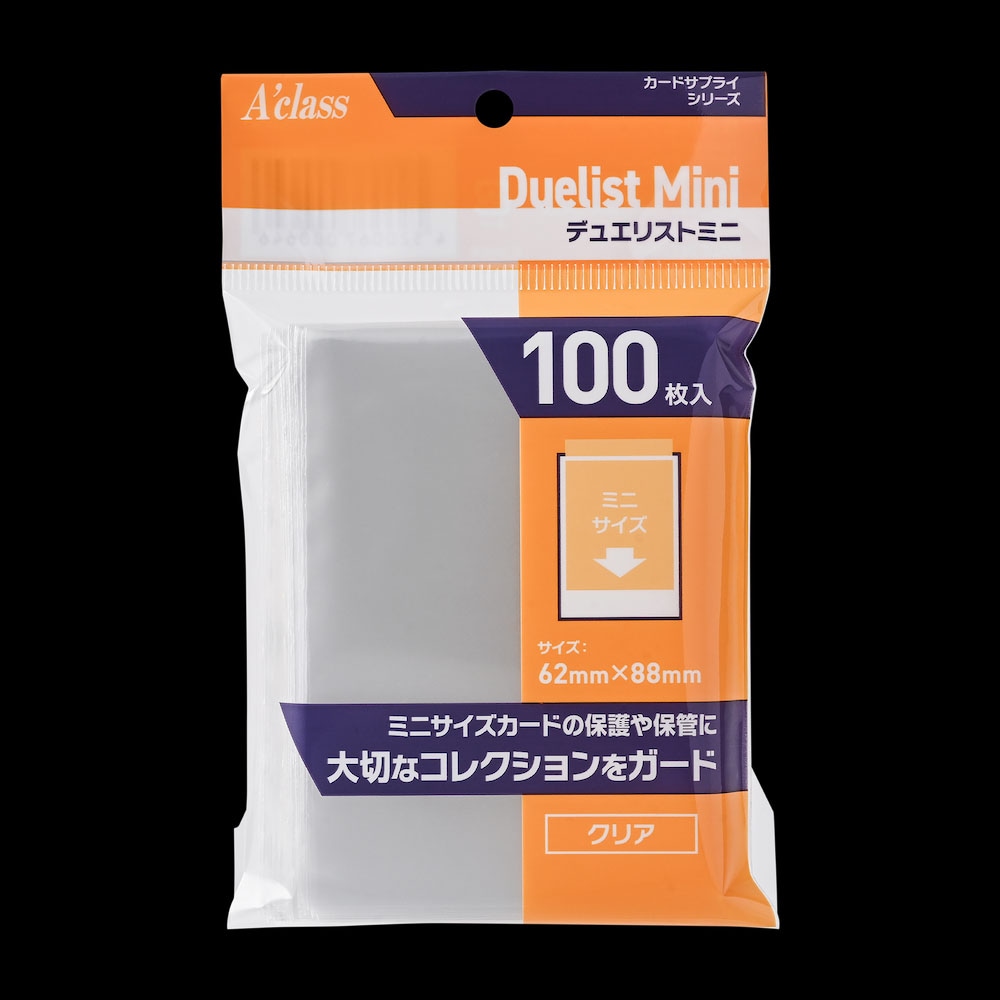 新品未開封アクラス スリーブ クリア デュエリストミニ 62mm×88mm30個 デュエリストミニ | アクラス | デュエリストミニ | Joshin web