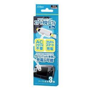 Wii U Wii Uゲームパット用スマート充電ケーブル 3m Joshin Webショップ 通販 アクラス Sasp 0324