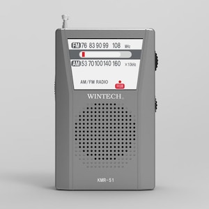 WINTECH�bAM/FM�|�P�b�g���W�I�bKMR-51