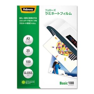 Fellowes�b���~�l�[�g�t�B���� �X�^���_�[�h�^�C�v 100�~�N���� A3�T�C�Y�p 25������b5848801