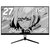 Pixio｜ピクシオ｜ゲーミング液晶ディスプレイ(27型/Fast IPS/FullHD 1920×1080/240Hz/1ms/HDR/HDMI2.0/DP1.4/VESA/2年保証・ドット抜け保障)(ブラック)｜PX279WAVE-PW