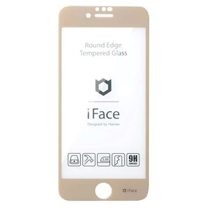 Hamee�biPhone SE(��3/2����)/8/7/6s/6�p ���E���h�G�b�W�����K���X ��ʕی�V�[�g iFace�i�x�[�W���j�b41-890431