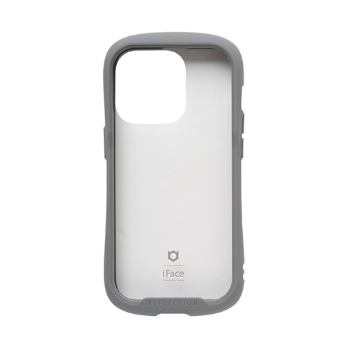 iPhone 15 Pro用 強化ガラスケース iFace Reflection（グレー