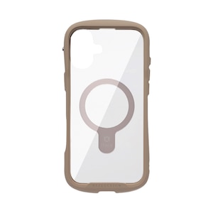 Hamee�biPhone 16 Plus�p MagSynq�����K���X�N���A�P�[�X iFace Reflection�i�x�[�W���j�b41-980132