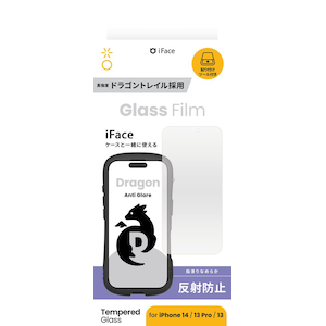 Hamee�biPhone 16e/14/13/13 Pro�p �����K���X�t�B���� �h���S���g���C��/�A���`�O���A iFACE �����K���X�b41-981887